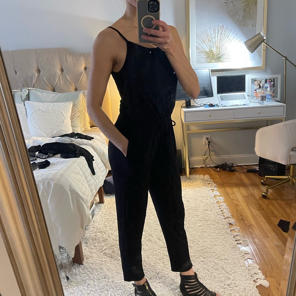 Black Jumpsuit w/ Waist Tie